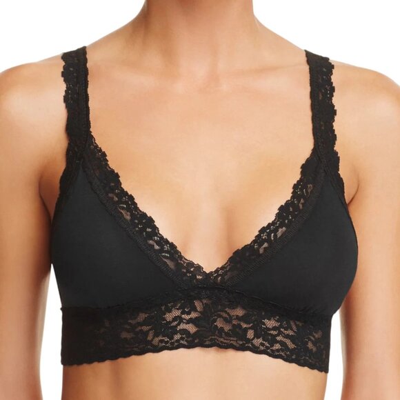 Hanky Panky Other - Hanky Panky Suprima Cotton Padded Lace Bralette in Black $68 NWT Size Medium